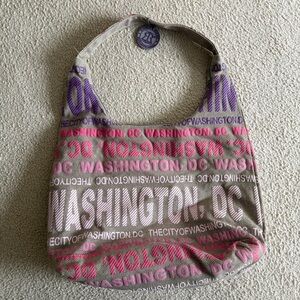 New Washington DC Print Hobo Bag